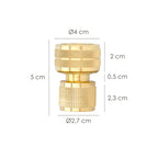 Conector mangueira latão 3/4" fêmea, adaptador torneira, conector torneira para conector rápido