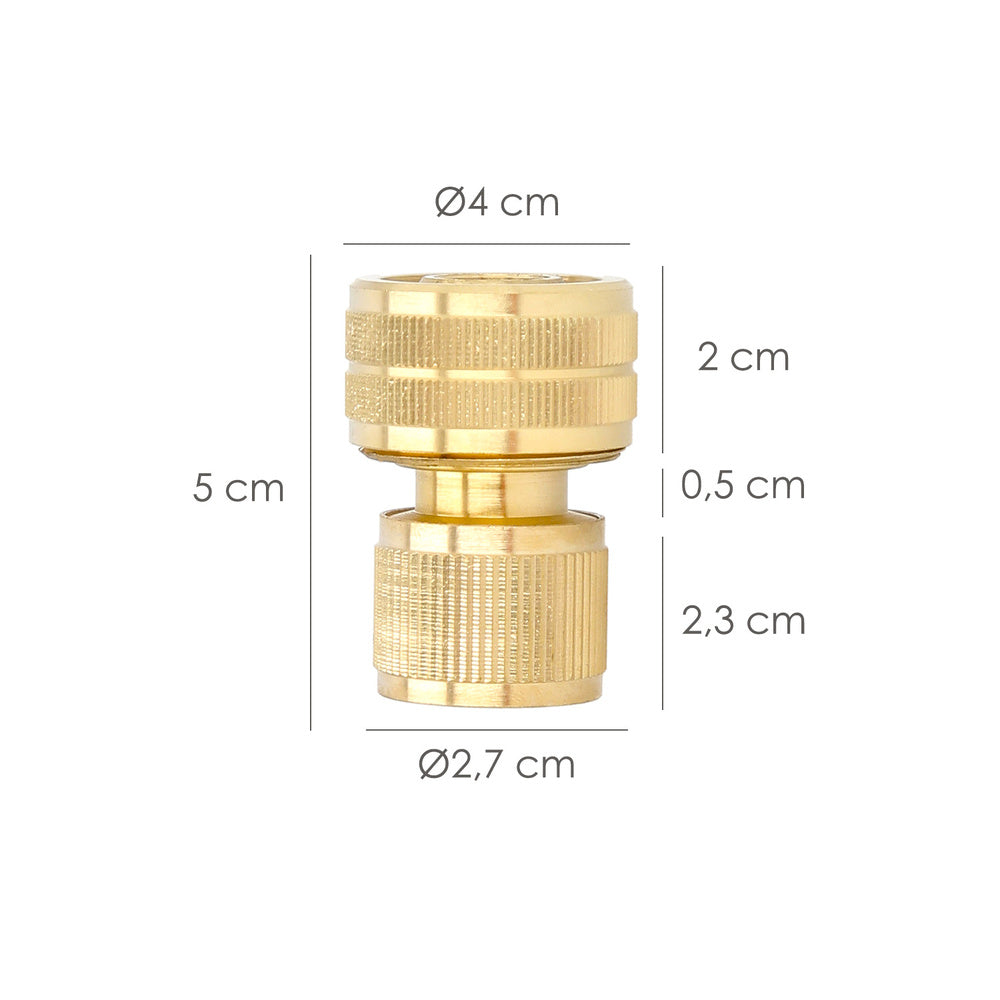 Brass hose connector 3/4" female, tap adapter, tap connector to quick connector