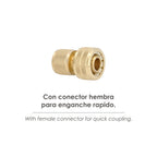 Conector mangueira latão 3/4" fêmea, adaptador torneira, conector torneira para conector rápido