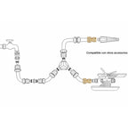 Conector mangueira latão 3/4" fêmea, adaptador torneira, conector torneira para conector rápido
