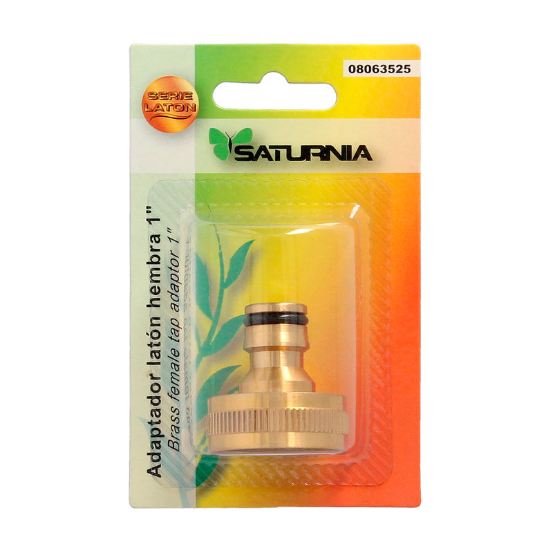 Adaptador manguera laton 1" hembra
