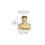Brass hose adapter 1" female