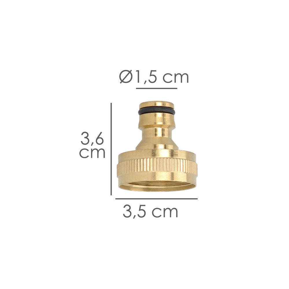 Brass hose adapter 1" female