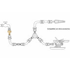 Brass hose adapter 1" female