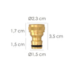 Adaptador de mangueira latão 1/2" fêmea, adaptador torneira, conetor torneira para conetor rápido