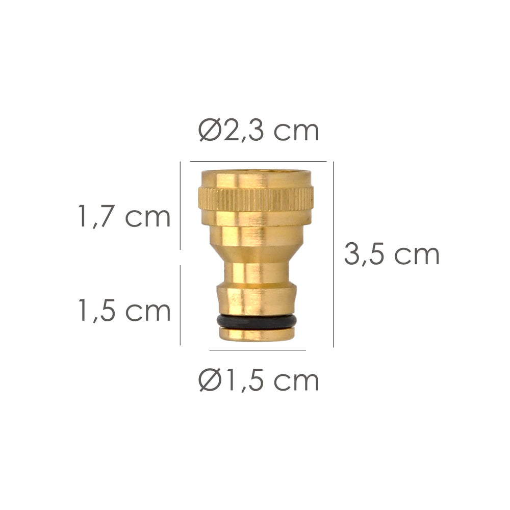 Brass hose adapter 1/2" female, faucet adapter, faucet connector to quick connector