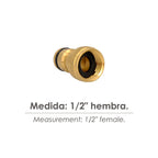 Adaptador de mangueira latão 1/2" fêmea, adaptador torneira, conetor torneira para conetor rápido