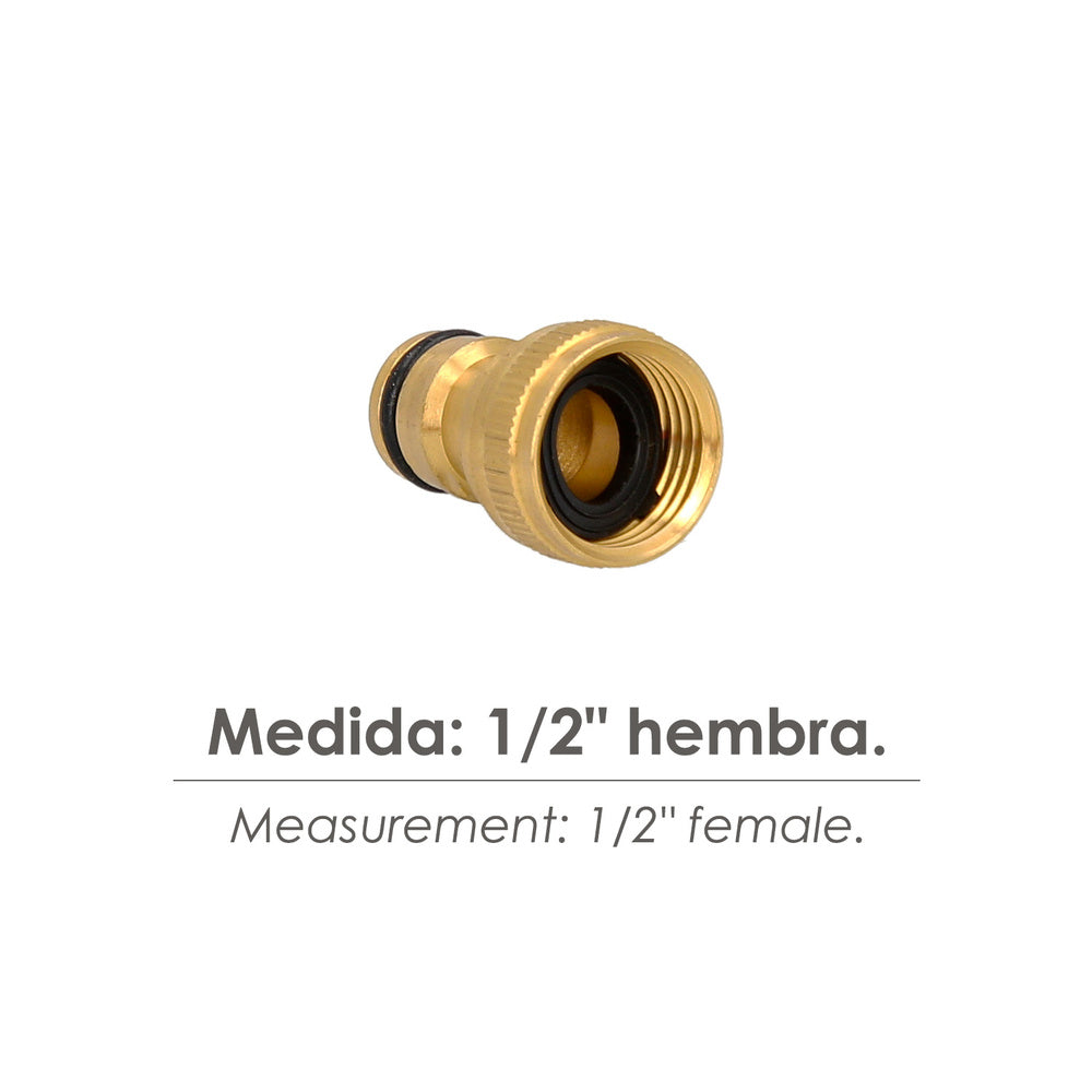 Brass hose adapter 1/2" female, faucet adapter, faucet connector to quick connector