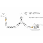 Adaptador de mangueira latão 1/2" fêmea, adaptador torneira, conetor torneira para conetor rápido