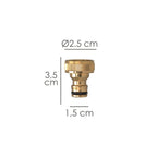 Adaptador de mangueira em latão 3/4 fêmea