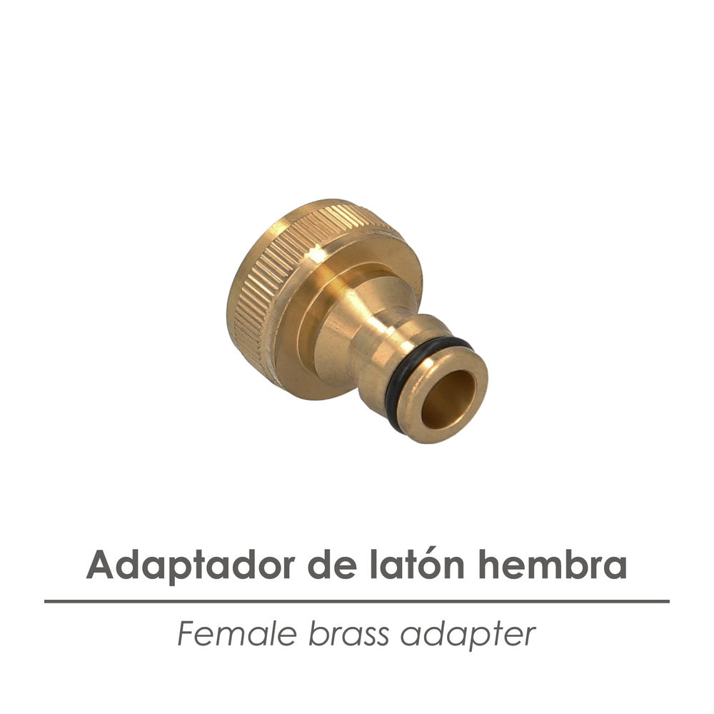 Brass hose adapter 3/4 female