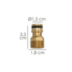 Adaptador de mangueira em latão 1/2" macho