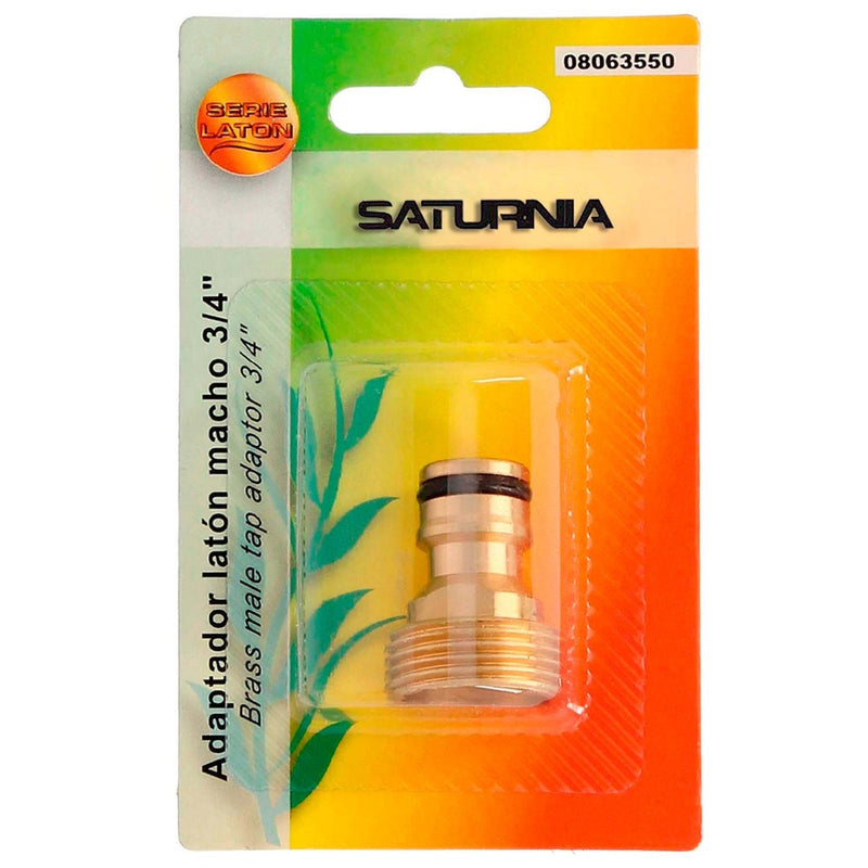 Adaptador manguera laton  3/4" macho