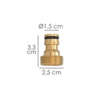 Adaptador de mangueira em latão 3/4" macho