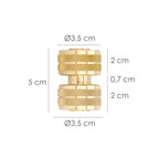 Reparador laton para mangueras 3/4". Blister 1 pieza