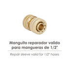 Reparador laton para mangueras 3/4". Blister 1 pieza