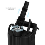 Bomba aguas limpias sumergible multietapa 1000 w. 5.200 lts/hora, profundidad 7 m, elevación 35 m presión max: 3,5 bares