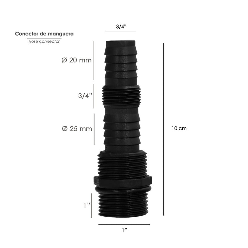 Bomba aguas limpias sumergible multietapa 1000 w. 5.200 lts/hora, profundidad 7 mts, elevación 35 mts. presión max: 3,5 bares