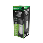 Bomba aguas limpias sumergible multietapa 1000 w. 5.200 lts/hora, profundidad 7 m, elevación 35 m presión max: 3,5 bares