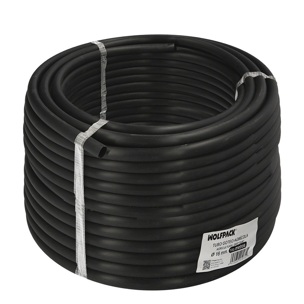 Tubería de riego por goteo ø 16 mm espesor tubo 1,2 mm uso agrícola 100 metros