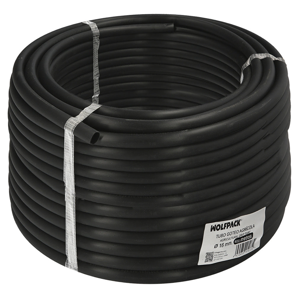 Tubería de riego por goteo ø 16 mm espesor tubo 1,2 mm uso agrícola 400 metros