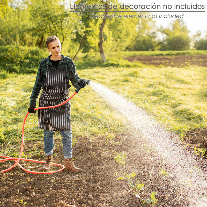 Manguera tricotado no torsion 15 mm. - 5/8" rollo 20 metros con kit de riego