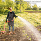 Braided non-kink hose 15 mm - 5/8" roll 20 meters with irrigation kit