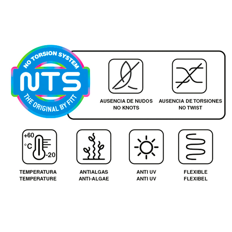Manguera tricotado no torsión 25 mm. - 1" rollo 50 metros