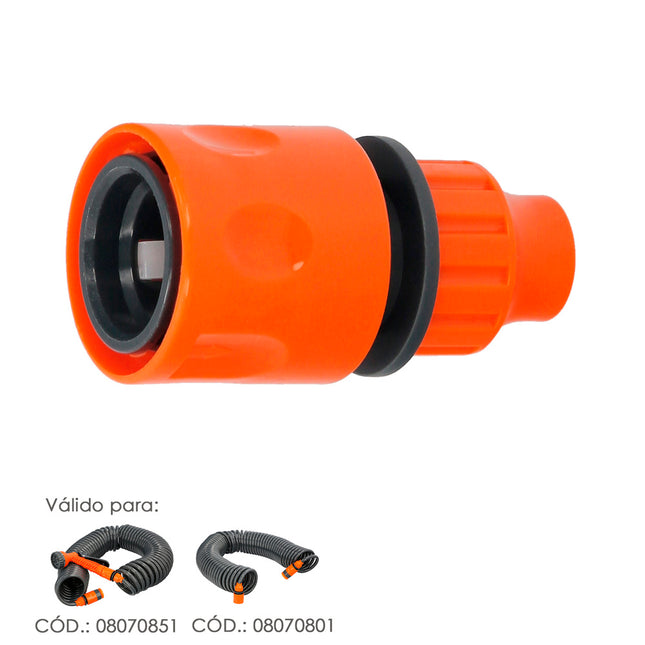Conector manguera tubo autoenroscable 10x12 mm