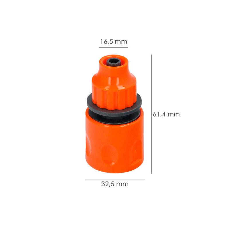 Conector manguera tubo autoenroscable 10x12 mm