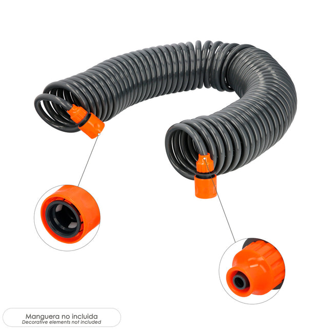 Conector manguera tubo autoenroscable 10x12 mm