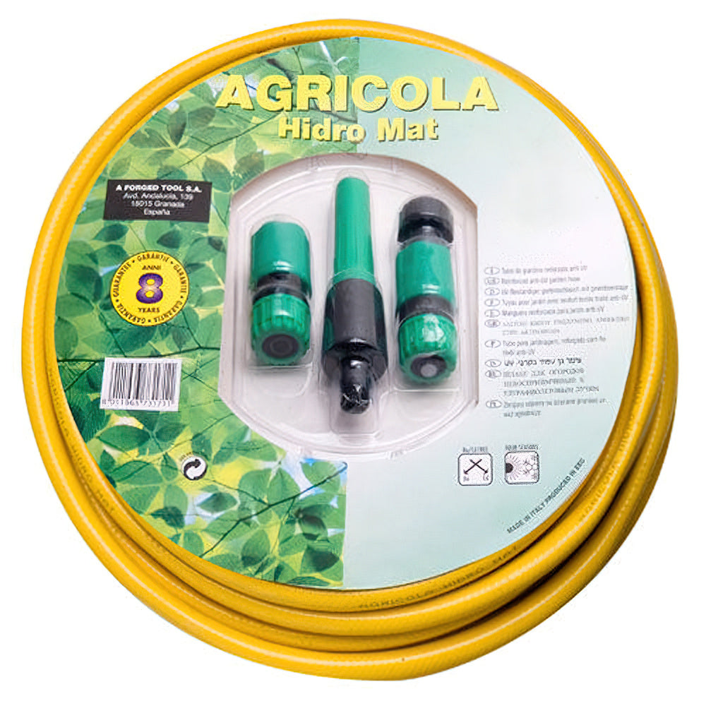 Garden hose Hydro Mat ø 15 mm - 5/8" roll 15 meters with fittings