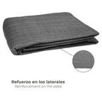 Vela de sombreamento triangular para jardim, 3,6 x 3,6 x 3,6 metros, cinzenta