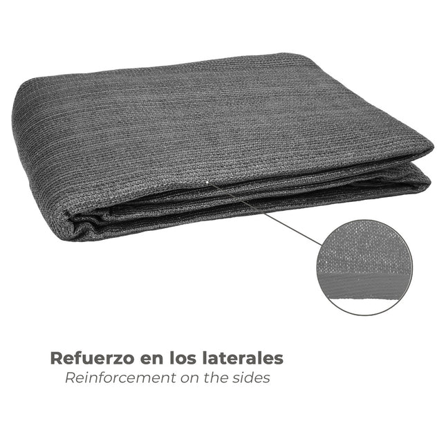 Toldo vela sombra jardín triangular gris 5,0 x 5,0 metros