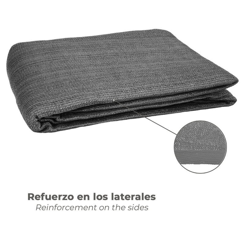 Toldo vela sombra jardín triangular gris 5,0 x 5,0 metros