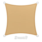 Square garden shade sail 3.6x3.6 meters beige