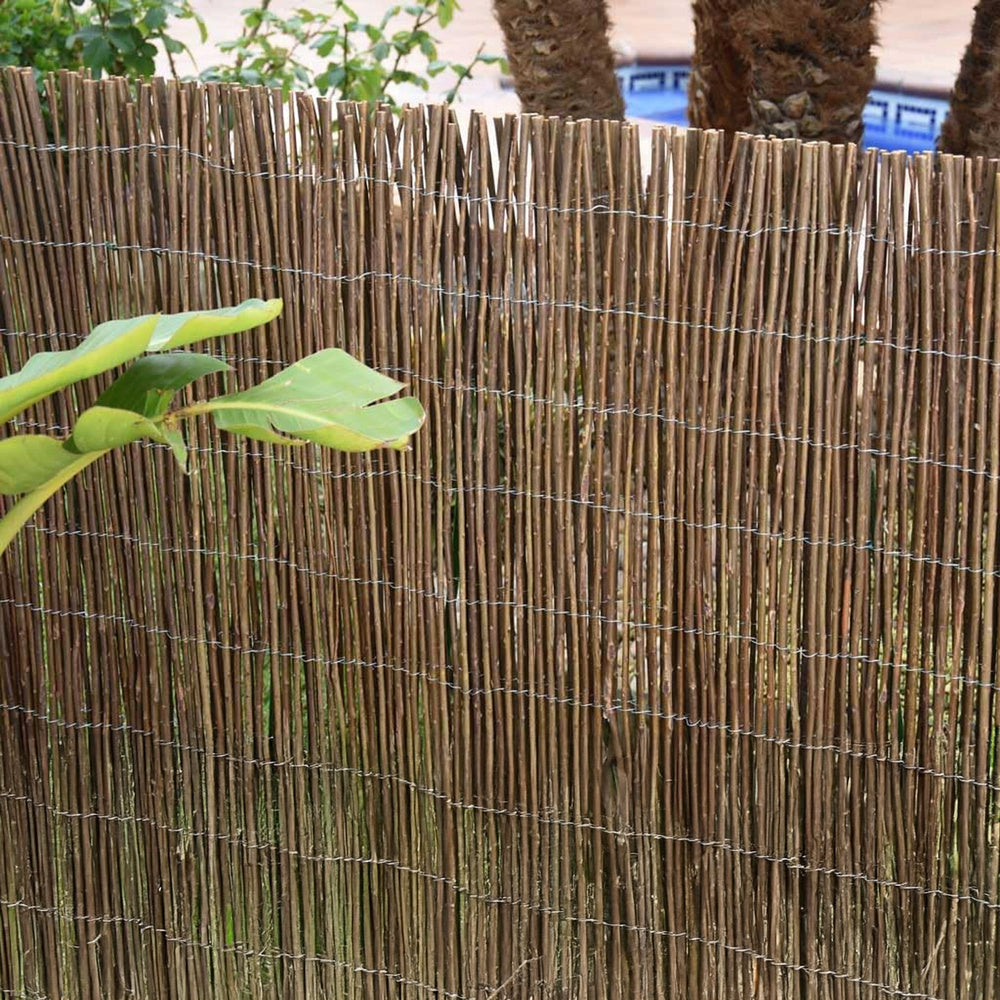 Light natural wicker screening roll 5 x 2 meters