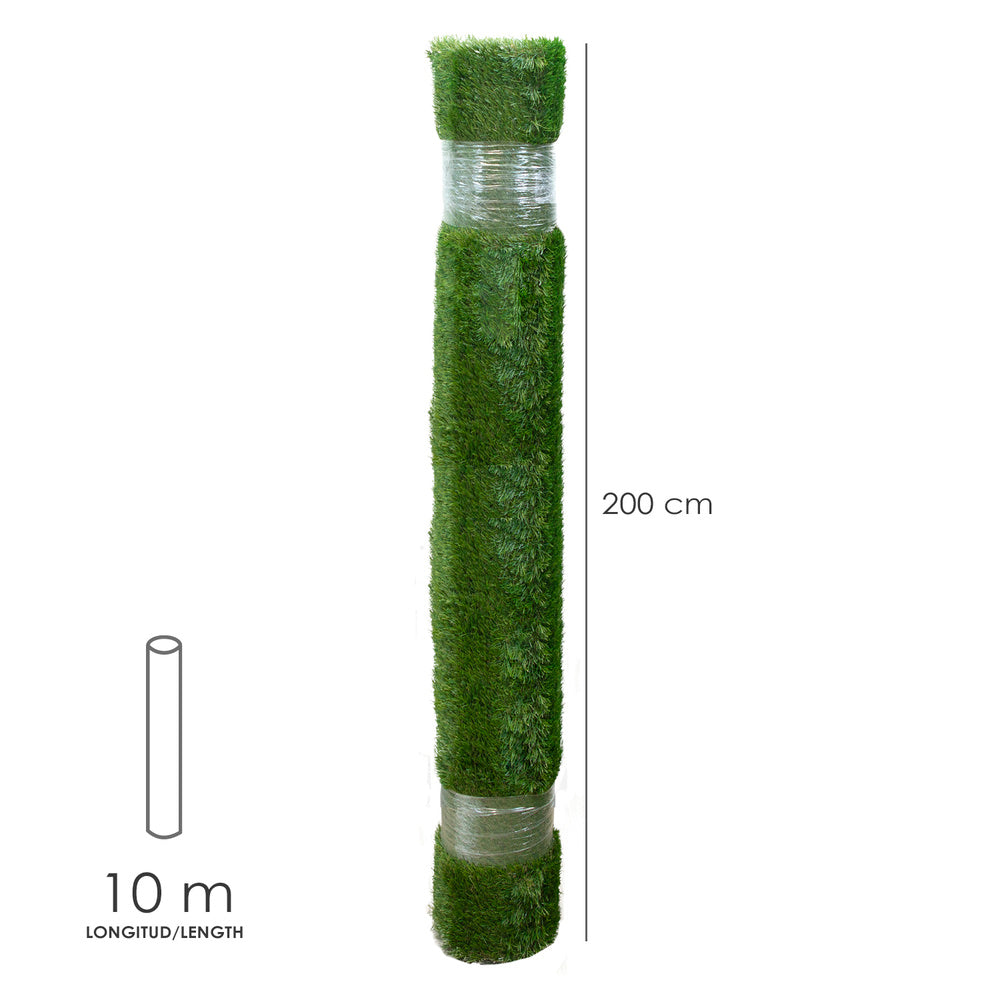 Artificial grass 33 mm roll 2x10 meters. Carpet grass for indoor and outdoor. Garden, terrace, balcony. Domestic use