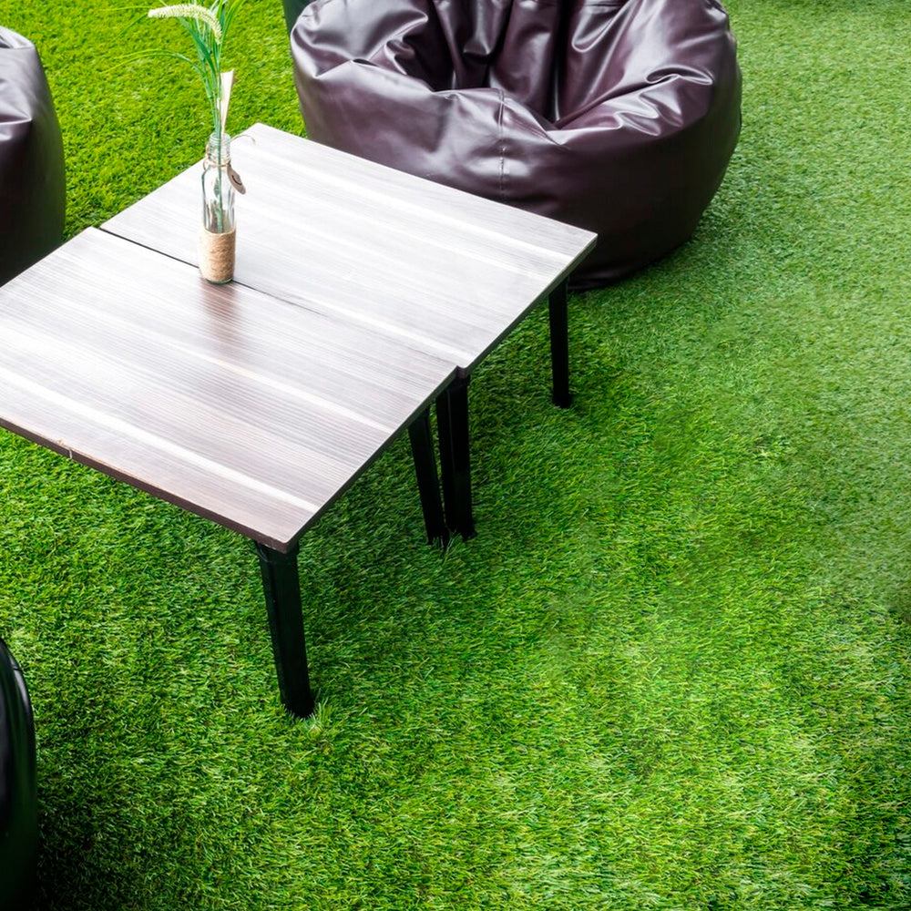 Césped artificial 33 mm rollo 1x5 metros. Césped moqueta para interior y exterior. Jardín, terraza, balcón. Uso doméstico