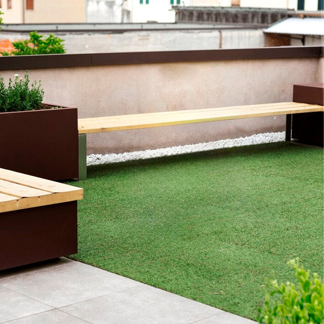 Cesped artificial 12 mm. rollo 1x10 metros. césped moqueta para interior y exterior. jardín, terraza, balcón. uso domestico