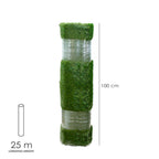 Césped artificial 12 mm rollo 1x25 metros. Césped moqueta para interior y exterior. Jardín, terraza, balcón. Uso doméstico