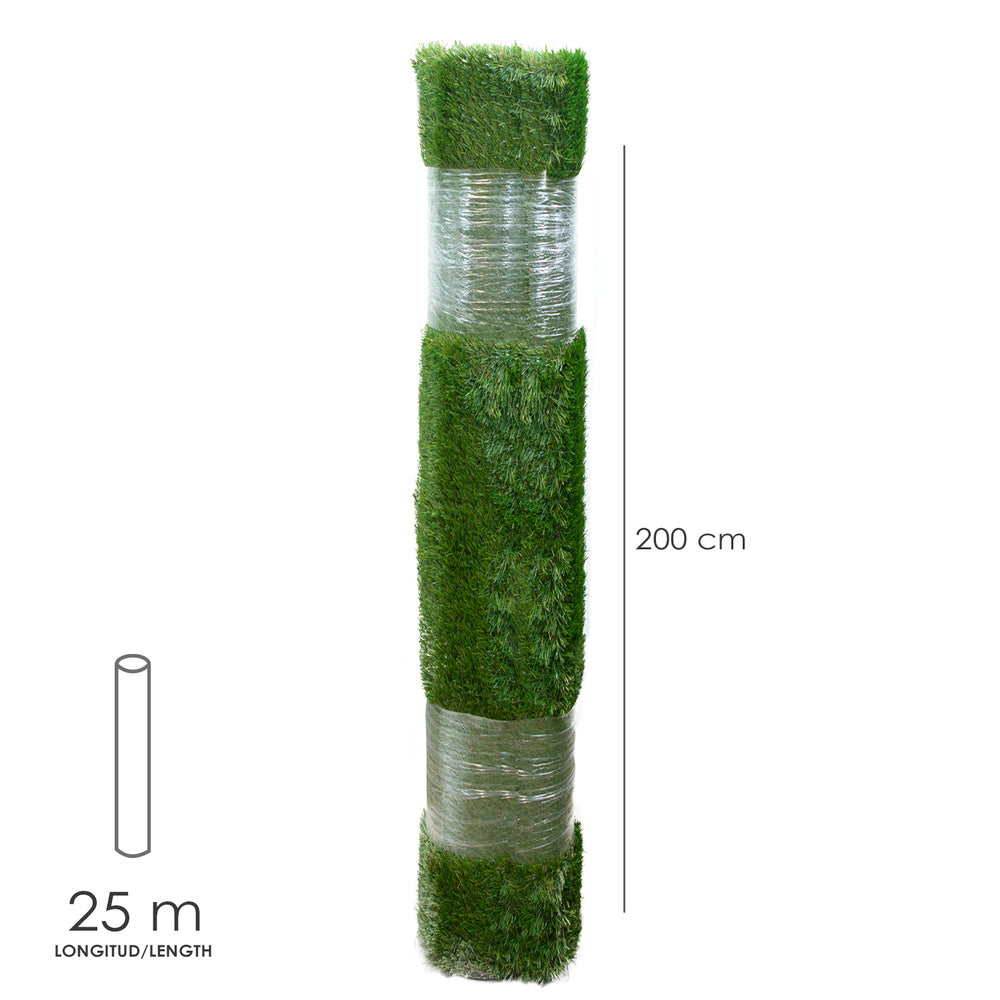 Relva artificial 12 mm rolo 2x25 metros. Relva tipo alcatifa para interior e exterior. Jardim, terraço, varanda. Uso doméstico