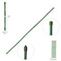Tutor varilla bambú plastificado ø  8  - 10 mm x  90 cm (paquete 10 unidades)
