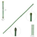 Tutor varilla bambú plastificado ø  8  - 10 mm x   120 cm (paquete 10 unidades)