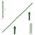 Tutor varilla bambú plastificado ø 12  - 14 mm x   150 cm (paquete 10 unidades)