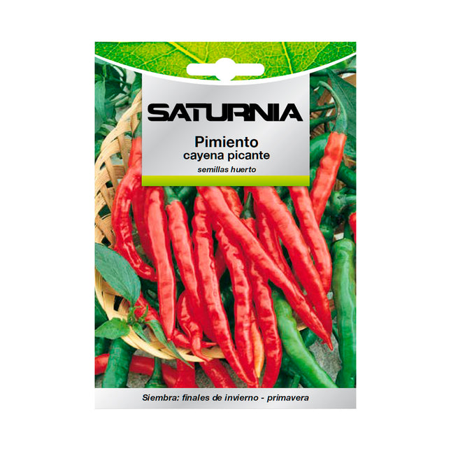 Semillas pimiento cayena picante (1.5 gramos) semillas verduras, horticultura, horticola, semillas huerto