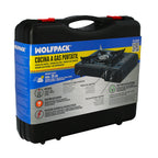 Cocina gas inoxidable a cartucho con maletin, cocina portátil, cartuchos gas 230 gramos. Certificación en 17476/2021