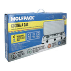 Cocina gas 3 fuegos potencia 5,4 kw.