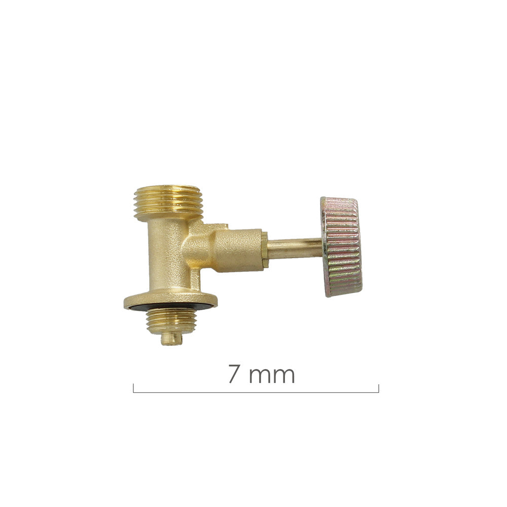 Regulating tap (blue bottle)