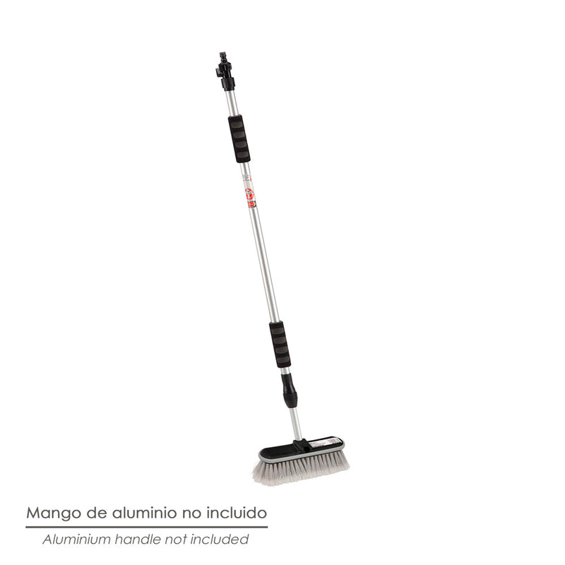 Cepillo lavacoches grande extra suave 28x9,5 cm. protector de goma. limpieza de coches, camiones, motos, furgonetas